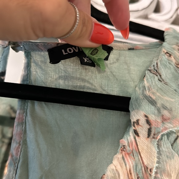 Love Sam boho sheer crop blouse - Picture 2 of 6